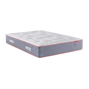 Matelas Maximilien - Ressorts ensachés + Mousse à mémoire de forme + Latex - Mérinos