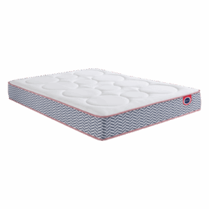 Matelas Mini Chevron - Ressorts ensachés + mousse à mémoire de forme - Mérinos
